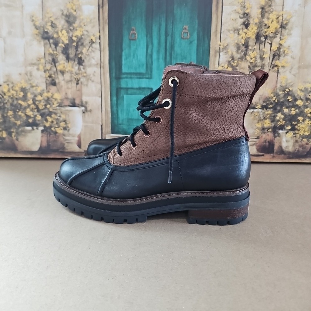 Louise et Cie‎ Sarni Leather Duck Milk Chocola Boots Sz 9 M